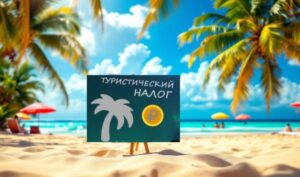 Плакат на пляже