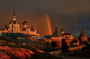 Вид на Соловецкий монастырь