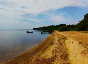 Пляж на Талабских островах